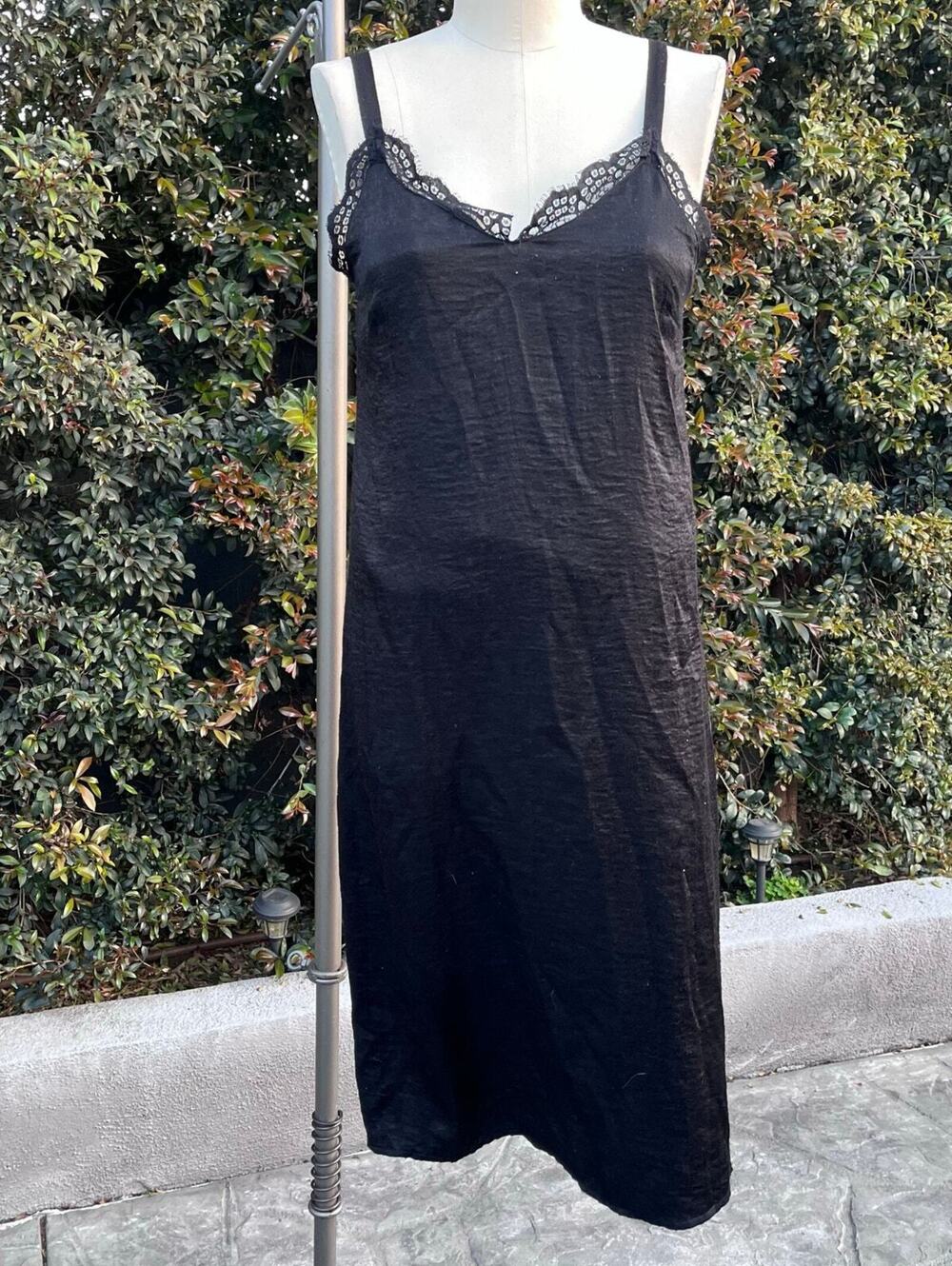 Grunge Emo Bobeau Black Lace Trim Slip Dress NWT Romantic Grunge Fairy Whimsy